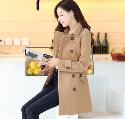 Autumn and winter dress new women's woolen coat women's long woolen coat women's wear