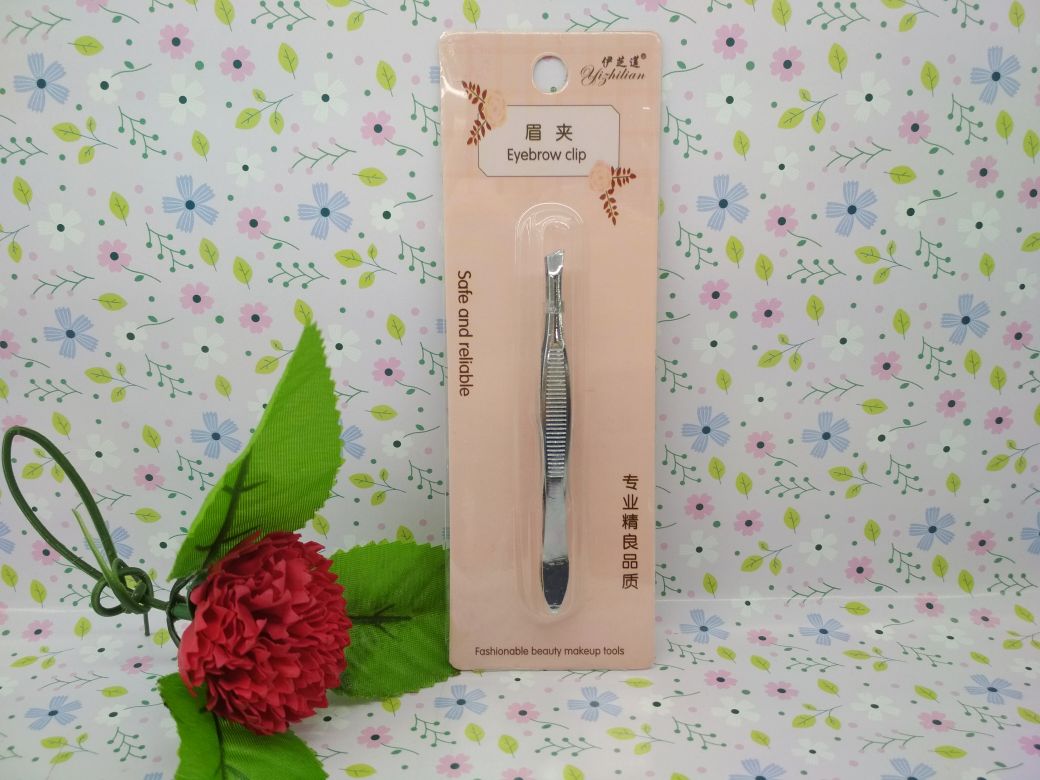 Eyebrow tongs, stainless steel eyebrow tongs, small hair-plucking tweezers, tools, bevel eyebrow shaping knives, eyebrow tongs, bevel beard plucking for both men and women