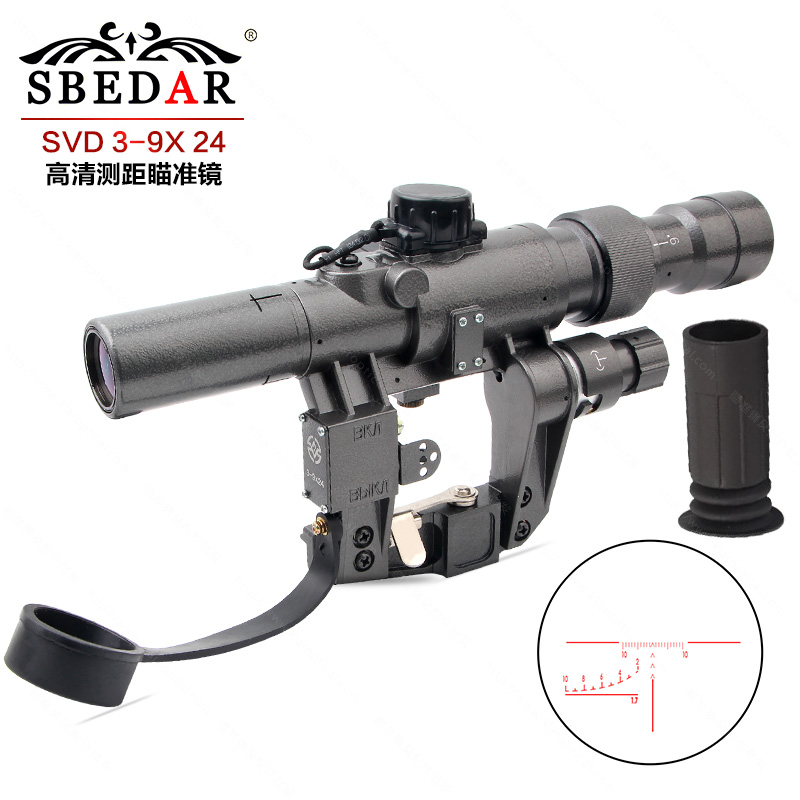 3-9x24 military sniper scope SVD ranging scope