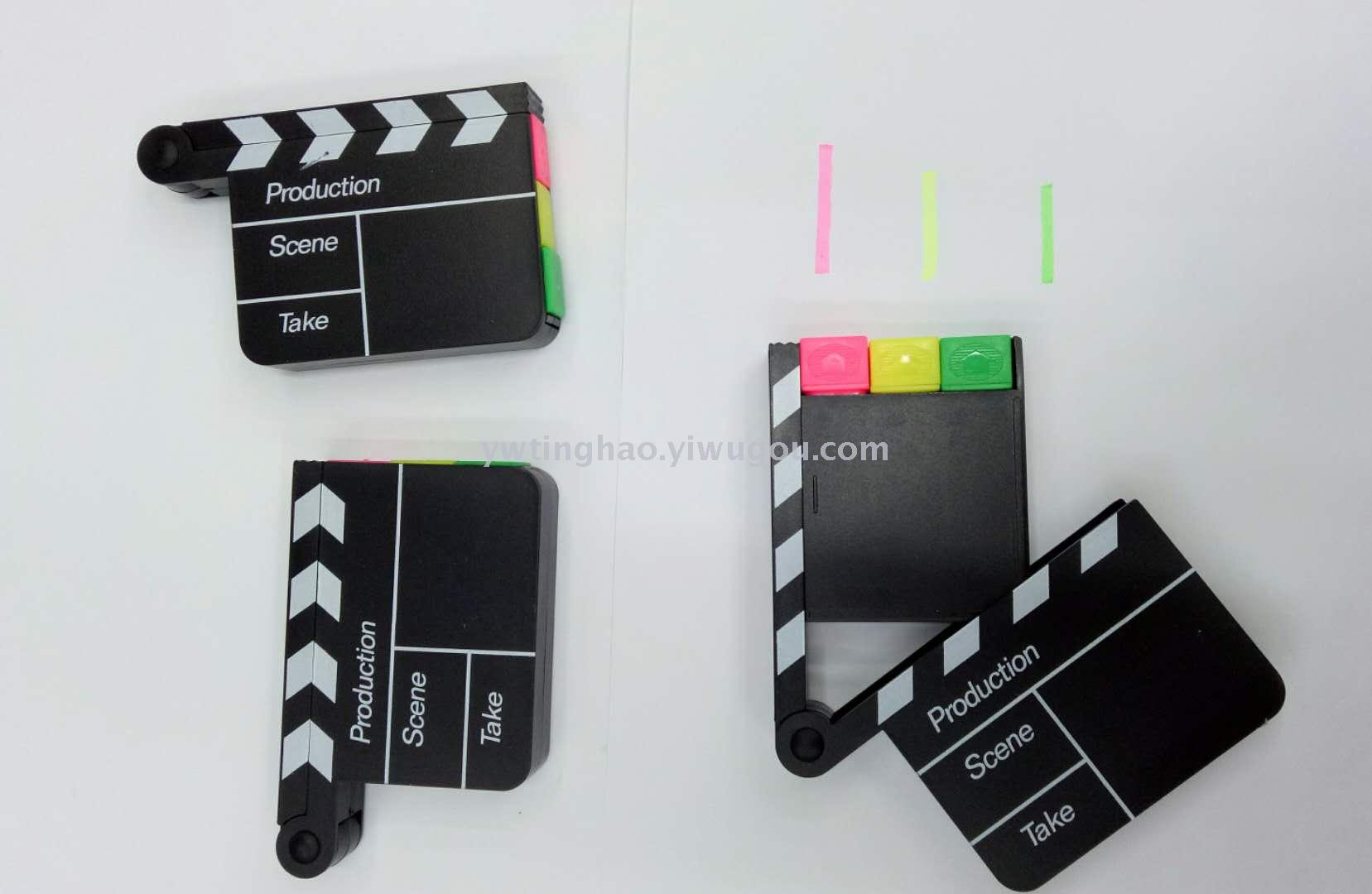 Highlighter Movie Shoot Highlighter Marker Three-Color Pen Specification drawing