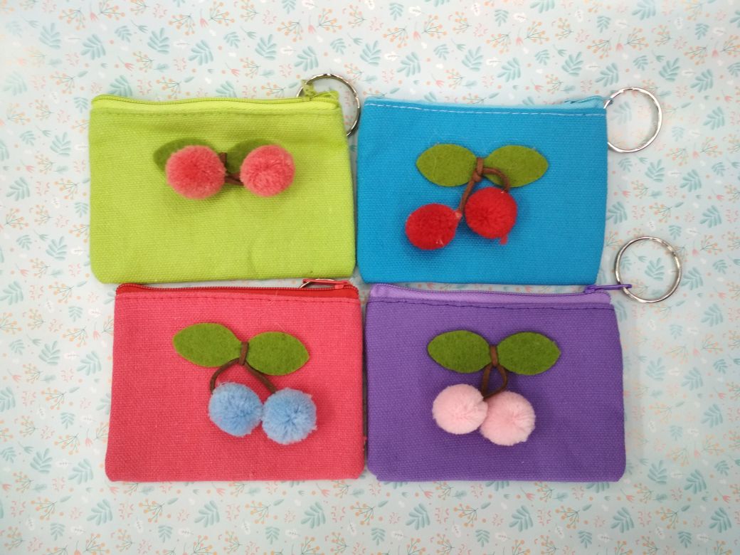 Cherry one-piece coin purse