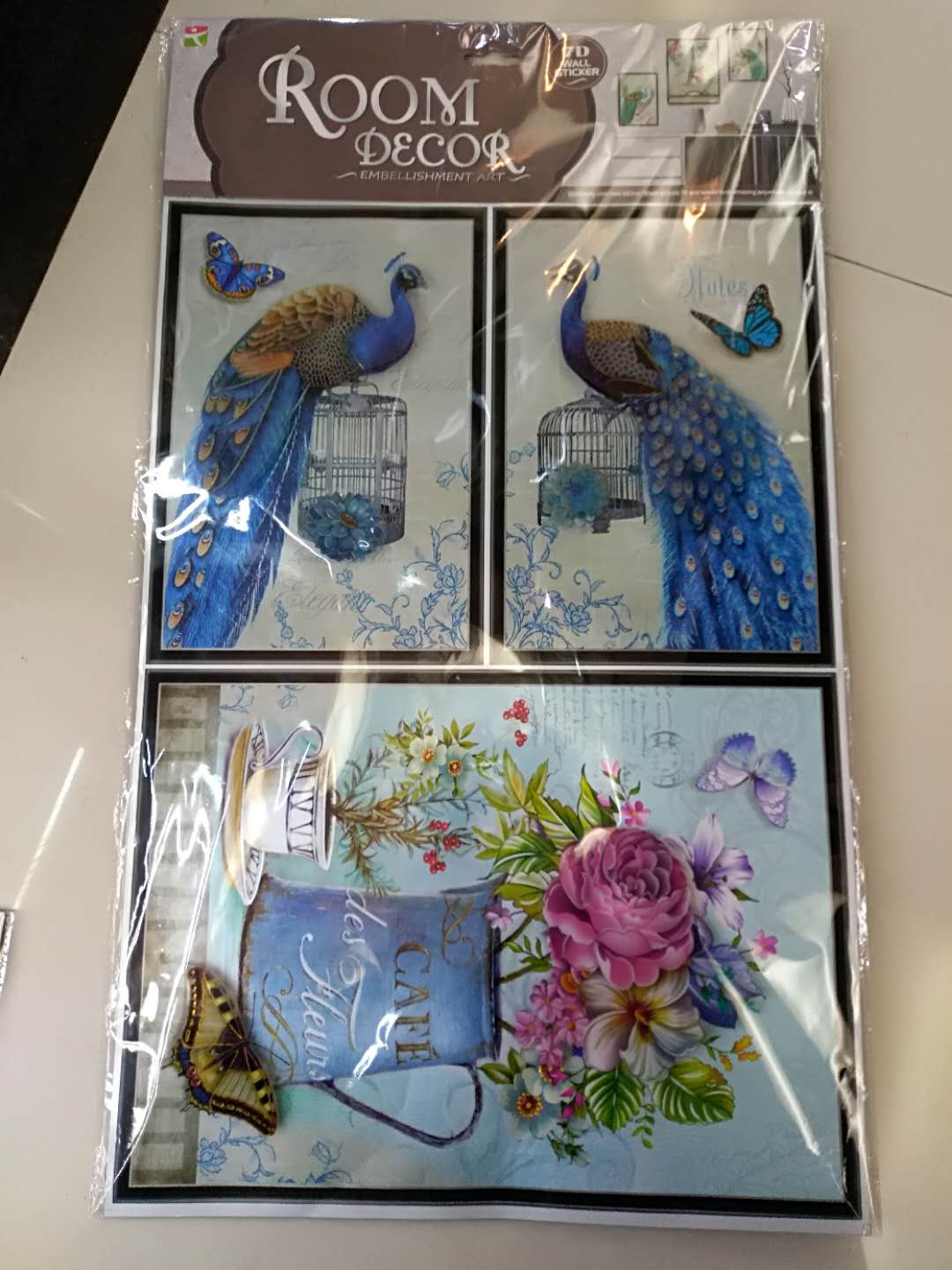 TL-W PVC贴纸 3D层层贴 客厅卧室装饰贴 相框贴纸