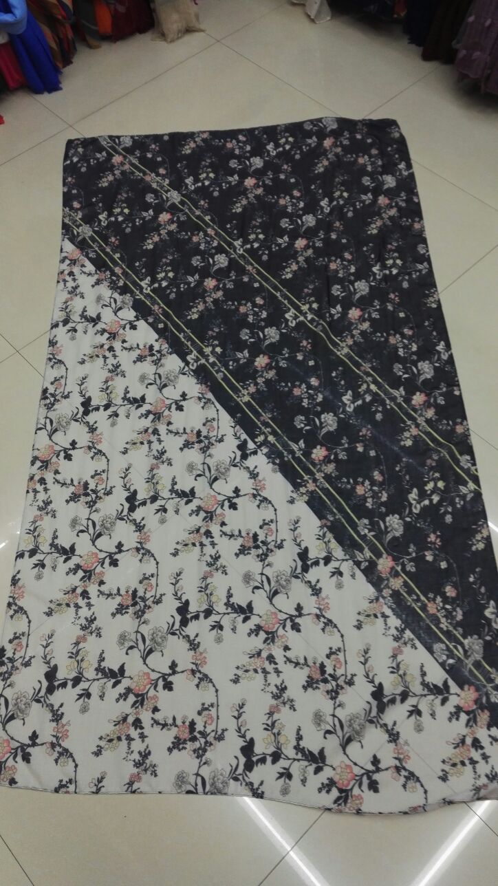 New Women's Scarf Spring And Autumn New Two-Color Plant Flower Long Scarf