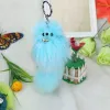 Fox fur, men's and women's car key pendants, fur bags, small pendants, mobile phone pendants, keychains details Picture