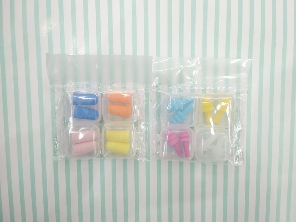袋装防噪音耳塞 学生潮品盒装彩色海绵耳塞