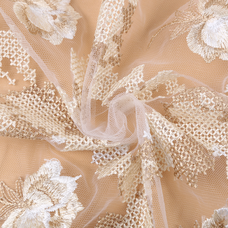 Beautiful Contrast Translucent Full Width Water Soluble Embroidery Lace Pingyang Liyuan Lace Ribbon Produced Specification drawing
