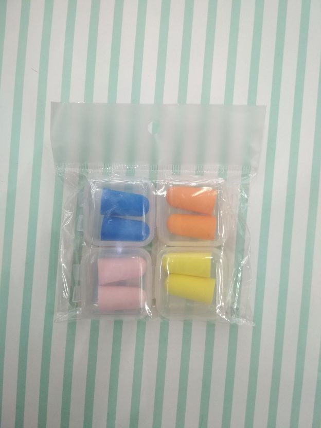 袋装防噪音耳塞 学生潮品盒装彩色海绵耳塞细节图