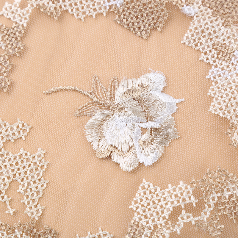 Beautiful Contrast Translucent Full Width Water Soluble Embroidery Lace Pingyang Liyuan Lace Ribbon Produced Application Scenario