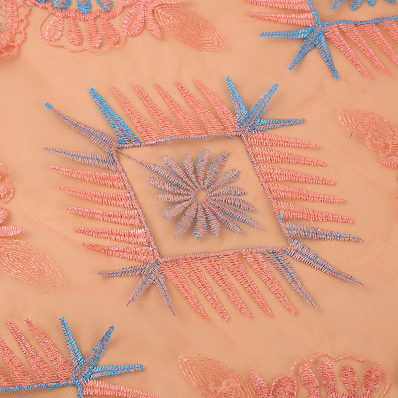 Jh197# Colorful Geometric Pattern Full Of Water-Soluble Embroidery Lace Application Scenario