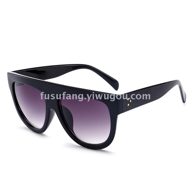 现货欧美时尚太阳镜 韩版平板眼镜 复古太阳眼镜 6817细节图