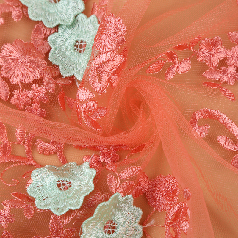 Manufacturers Stock Two Color Pattern Translucent Full Water Soluble Embroidery Lace Specification drawing