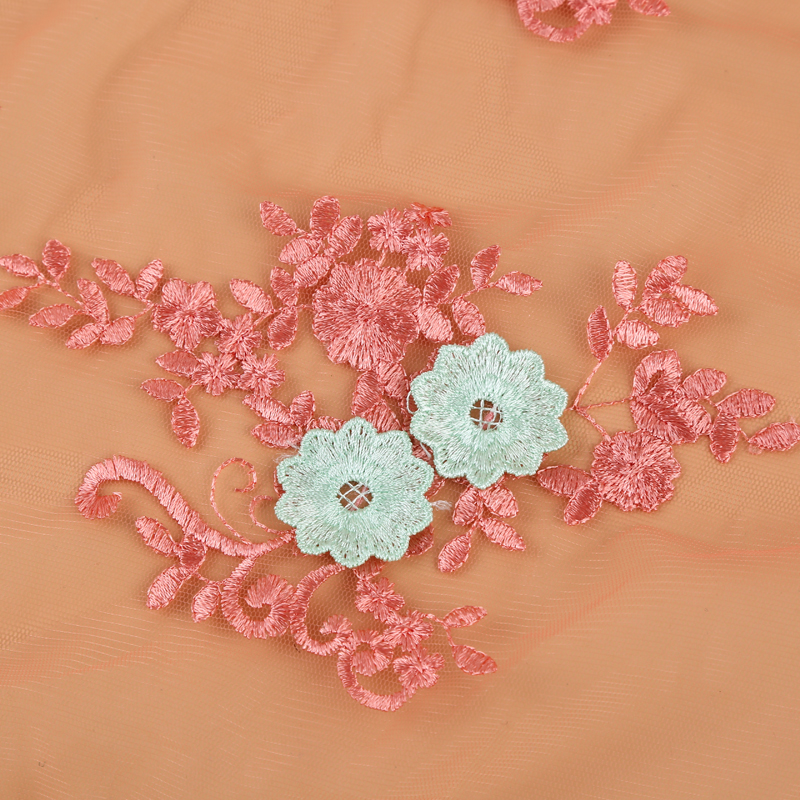 Manufacturers Stock Two Color Pattern Translucent Full Water Soluble Embroidery Lace Application Scenario