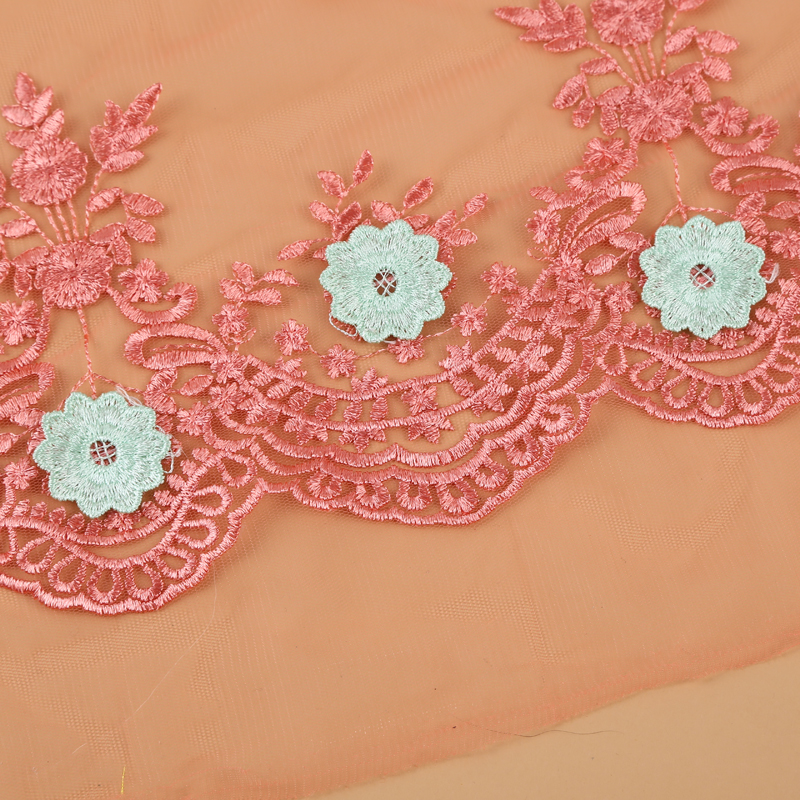 Manufacturers Stock Two Color Pattern Translucent Full Water Soluble Embroidery Lace details Picture