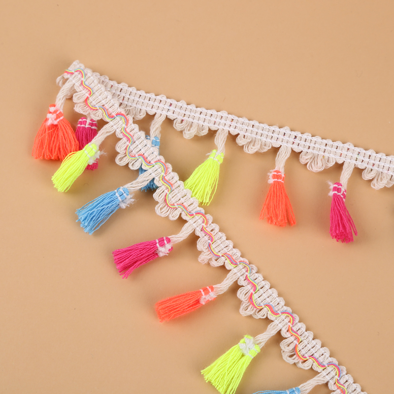Manufacturers Direct Unilateral Multi-Color Fringe Row Lace Garment Garment Handmade Diy Accessories details Picture