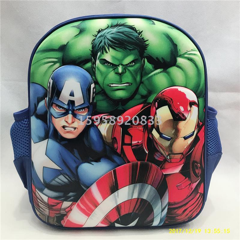 Factory Direct Sales 12 Inch 3D School Bag Cartoon Backpack Children's School Bag Kindergarten School Bag