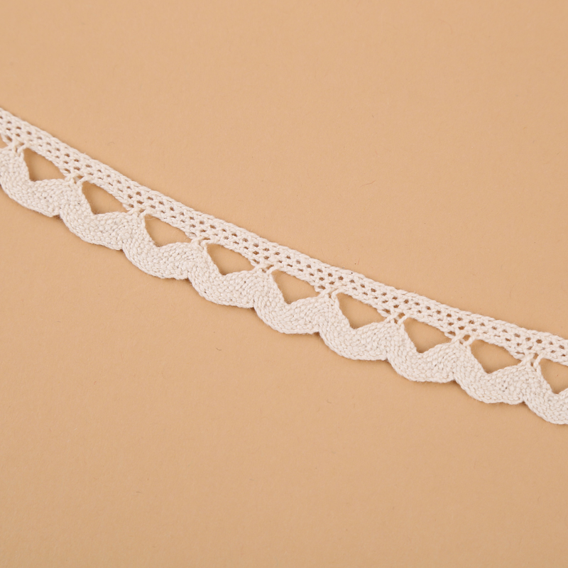 Beige 1.5Cm Wide Specification Single Row Mesh Hollowed-Out Lace Garment Garment Handmade Diy Accessories Application Scenario