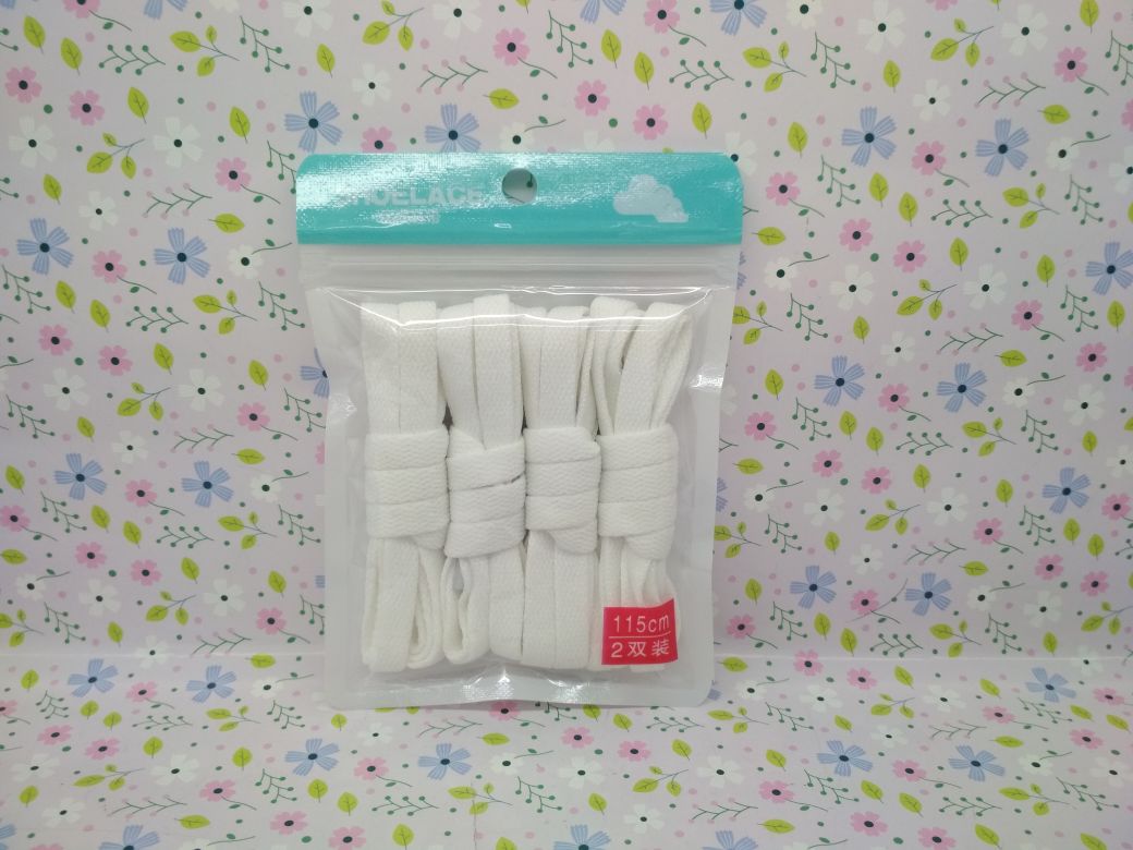 炫彩男女帆布鞋带运动板鞋跑鞋篮球鞋带扁平鞋带 2双装