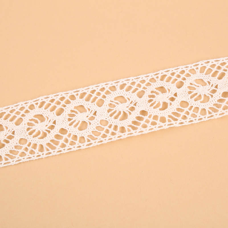 Pure Cotton Hollow Mesh Hat Garment Accessories Lace 3 Cm Wide Specification Solid Color Cotton Lace Application Scenario