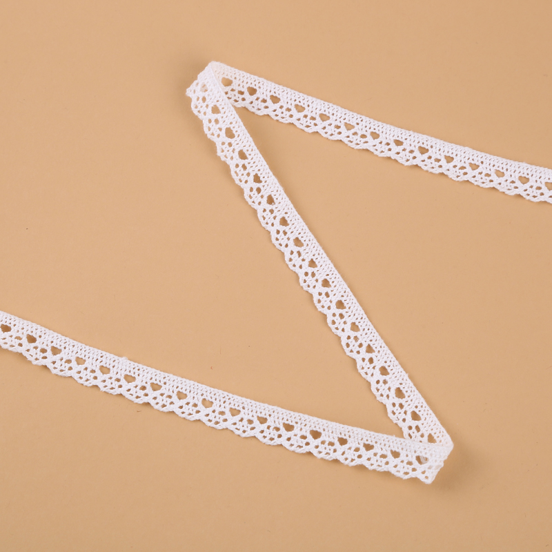 1.3Cm Size White Cotton Lace Pure Cotton Hollow Mesh Hat Garment Accessories Specification drawing