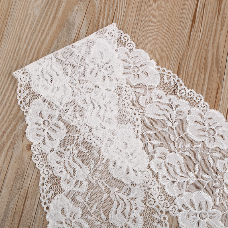 厂家直销 福建龙兴花边经典蕾丝宽边 弹力花边产品图