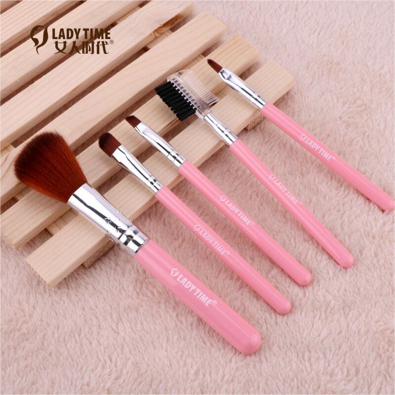 女人时代化妆刷5件套 粉底刷高光刷眼影刷腮红刷鼻影刷散粉刷细节图