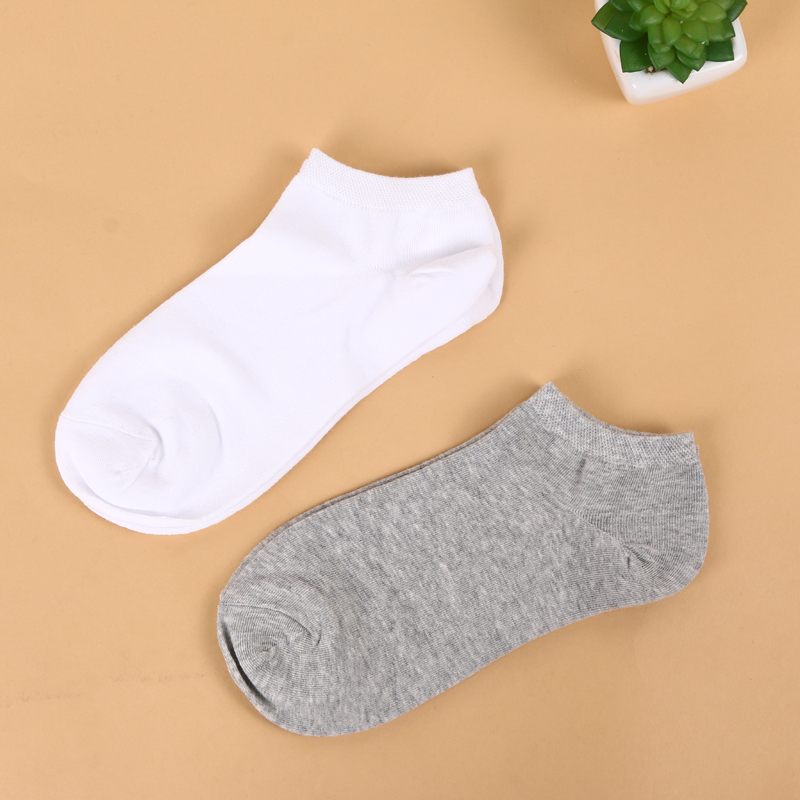 2018 nuevo cómodo hombre y mujer mismo estilo barco calcetines de algodón details Picture