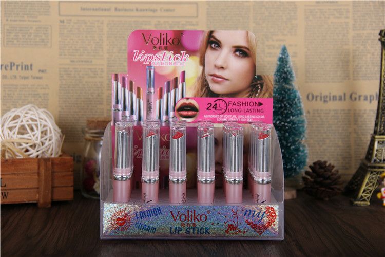 Genuine Velico Colorful and Charming Touch Lipstick, 24 pieces per box, Auntie Red