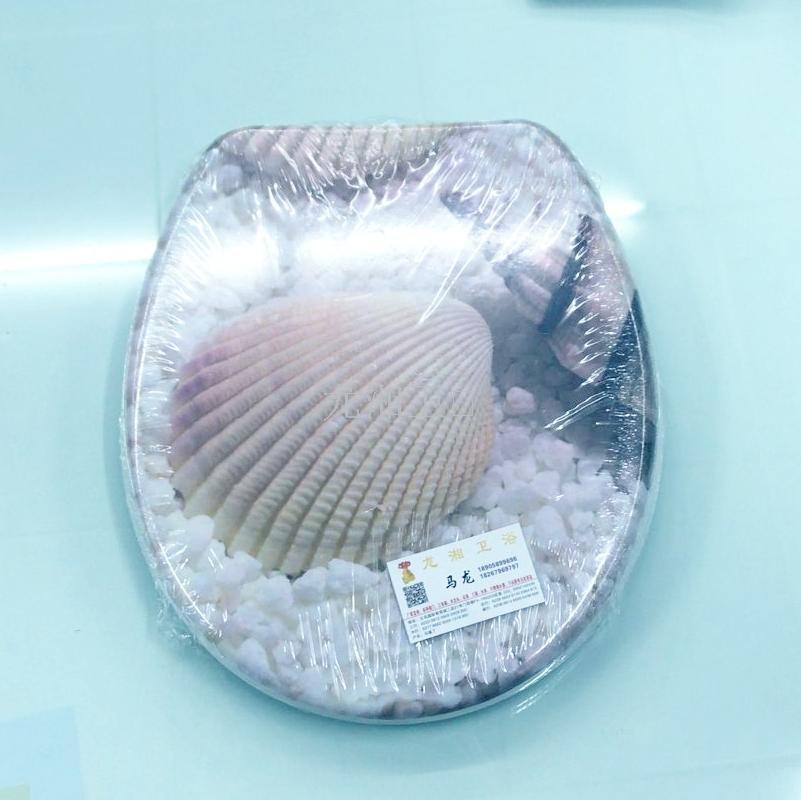 外贸出口东南亚缓降静音马桶盖通用O型V型加厚坐便器盖