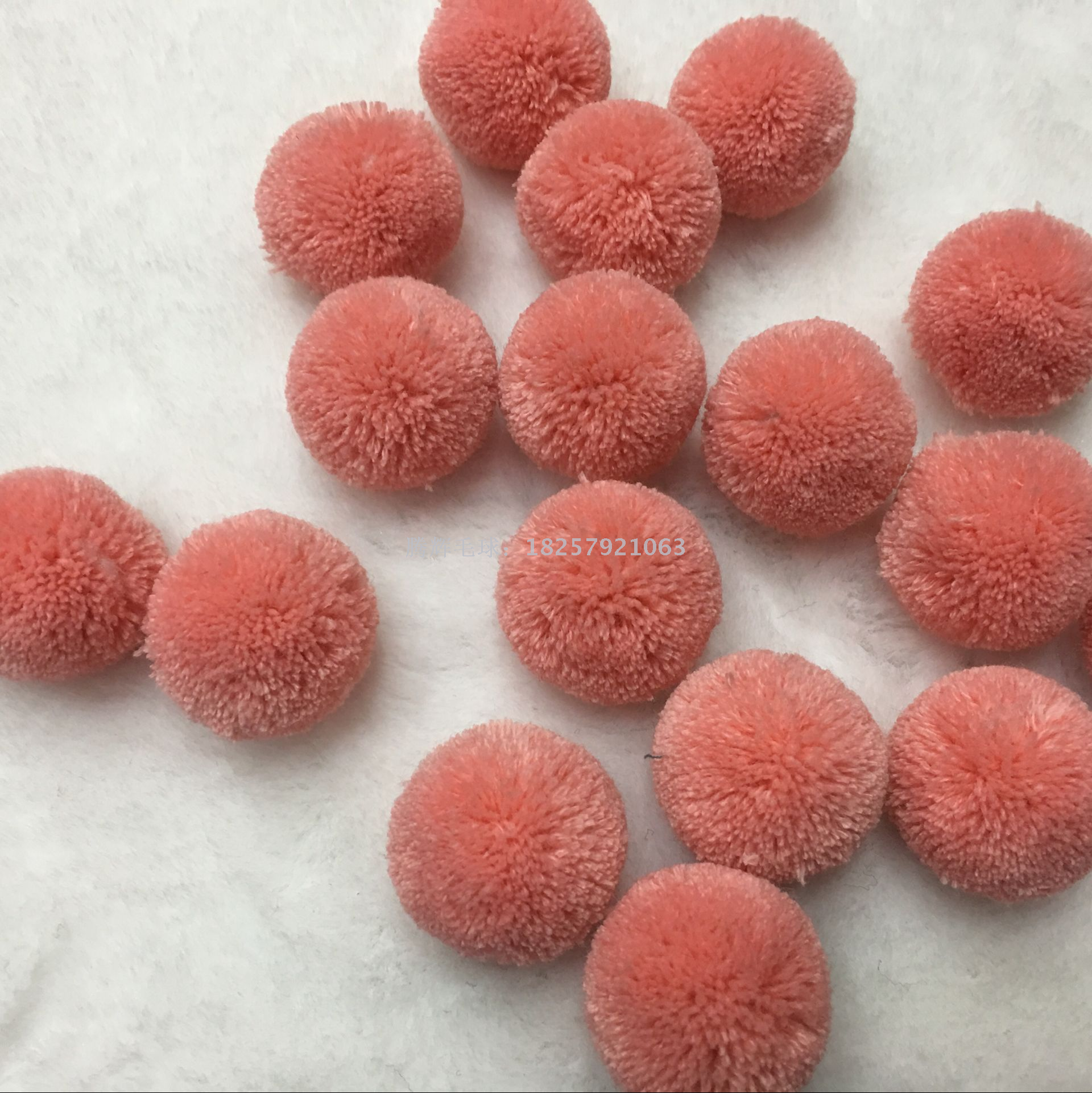 家直销高档毛线毛球 DIY辅料配件毛球 毛绒球混色毛线毛球产品图