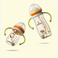 PPSU葫芦形宽口透明带手柄印花加蘑菇盖180ML奶瓶细节图