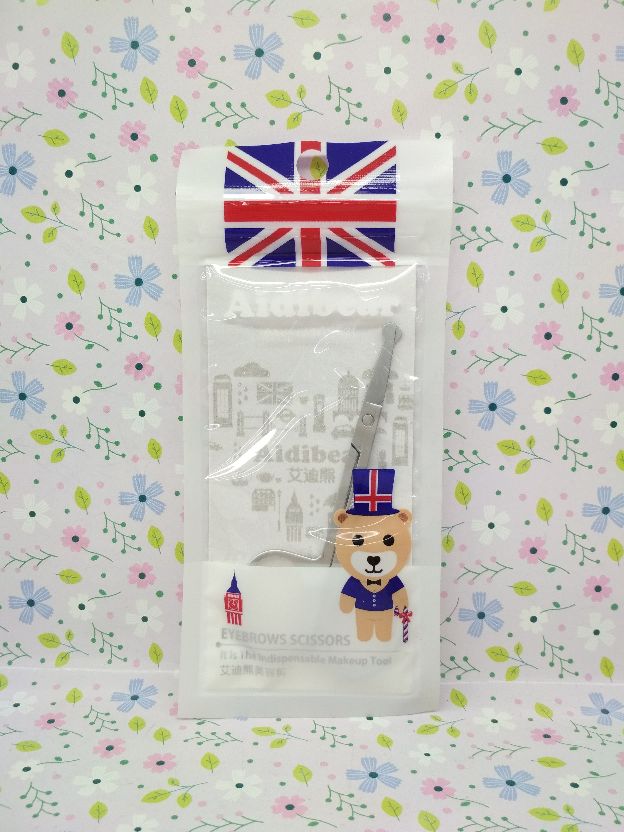 Eddie Bear Nose Scissors, stainless steel eyebrow trimmers, long-lasting and durable beauty tools