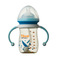 PPSU葫芦形宽口透明带手柄印花加蘑菇盖180ML奶瓶图
