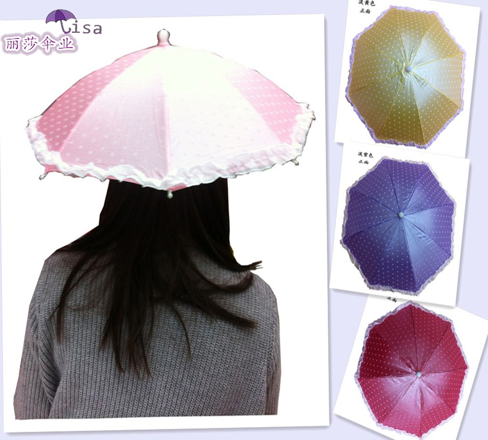 30cm sun protection umbrella cap, UV protection umbrella cap, headwear umbrella, travel umbrella, fishing umbrella