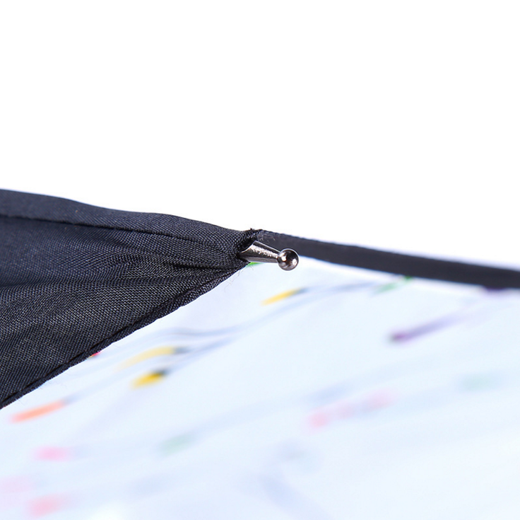 Hot-selling C-shaped handle reverse umbrella, double-layer hands-free, creative and personalized reverse umbrella Specification image