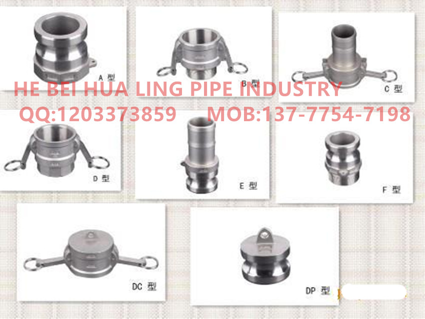 Factory direct sales of stainless steel C-type lever quick couplings Specification image