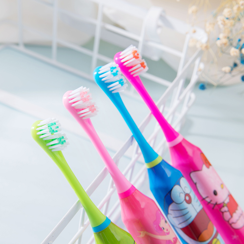 Electric Children's Toothbrush Cartoon Sound Wave Specification drawing