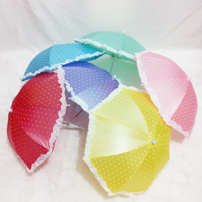 Factory direct sales of popular Children's Day products: 30 cm children's umbrellas, lace umbrellas, polka dot umbrellas, cartoon umbrellas wholesale Application Scenario