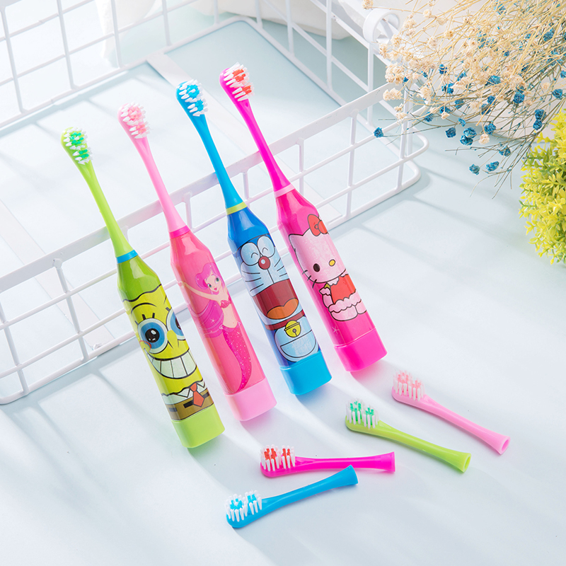Electric Children's Toothbrush Cartoon Sound Wave