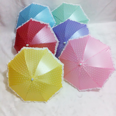 Factory direct sales of popular Children's Day products: 30 cm children's umbrellas, lace umbrellas, polka dot umbrellas, cartoon umbrellas wholesale Specification image