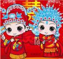 5d卡通钻石画满钻婚礼喜庆贴钻绣砖石画产品图