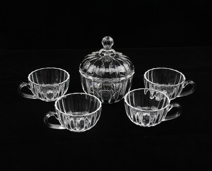 冰雪奇缘养生五件套礼品简约欧式新品创意居家1糖果盅4把杯