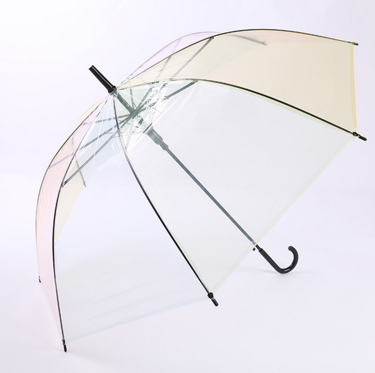 Straight-pole umbrellas, fashionable and simple, transparent umbrellas, UV-protective sunshades, in stock for wholesale details Picture
