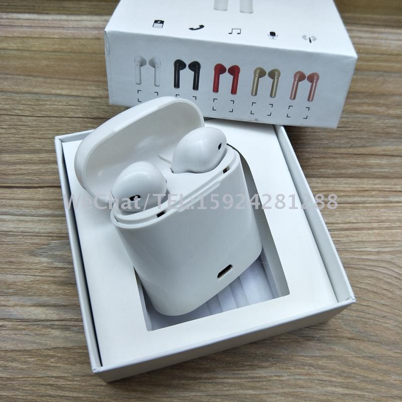 真无线双耳蓝牙耳机i7tws带充电盒 爆款苹果运动款耳塞