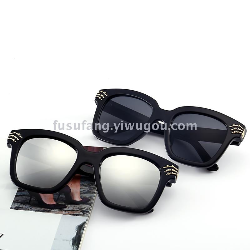 现货欧美时尚太阳镜 复古平板眼镜 太阳眼镜 6872