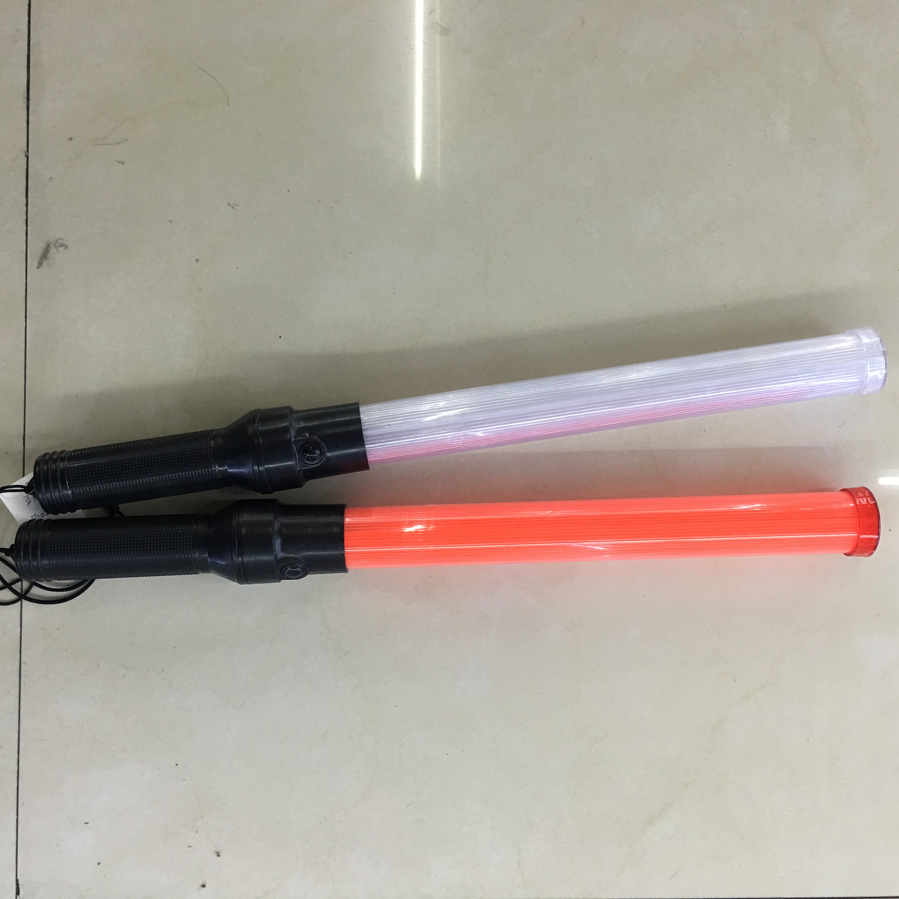 Traffic command stick, charging LED flash stick, dual-color fluorescent stick, flashlight, red light stick details Picture