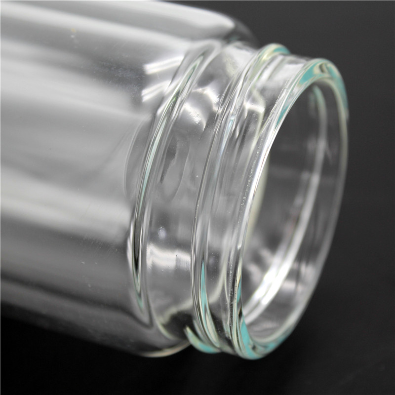 Double-layer transparent glass cup, high-end business glass with filter screen, tea cup, crystal cup, tea cup details Picture