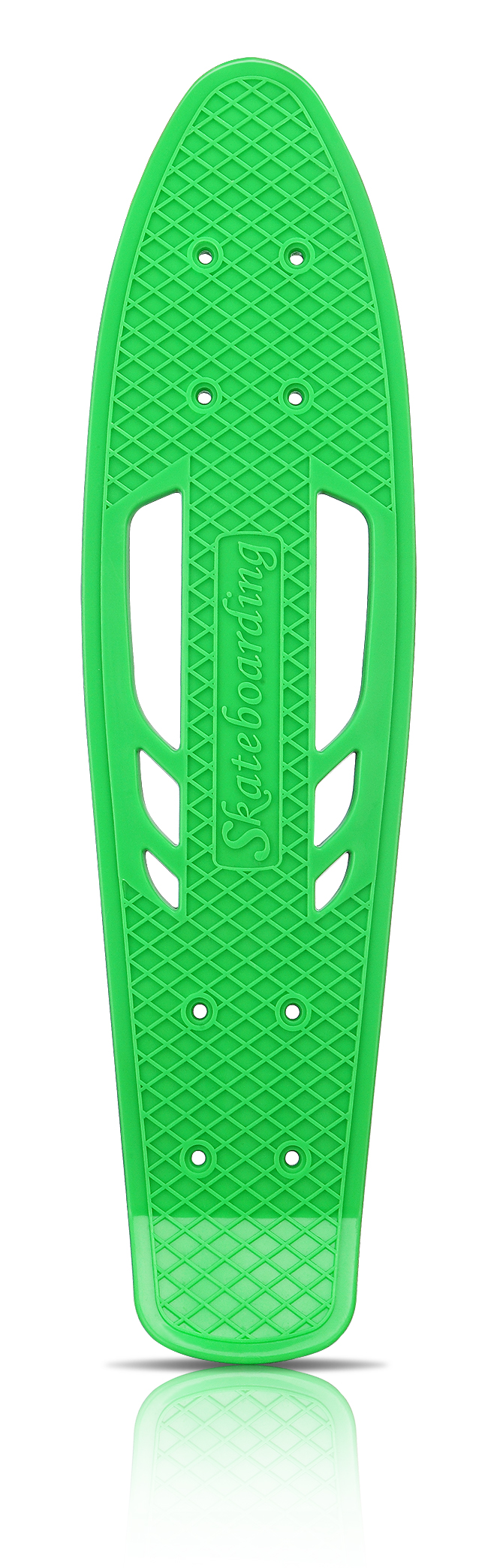 镂空塑料小鱼板单翘板 PU大轮 耍街滑板 颜色混装 厂家直销