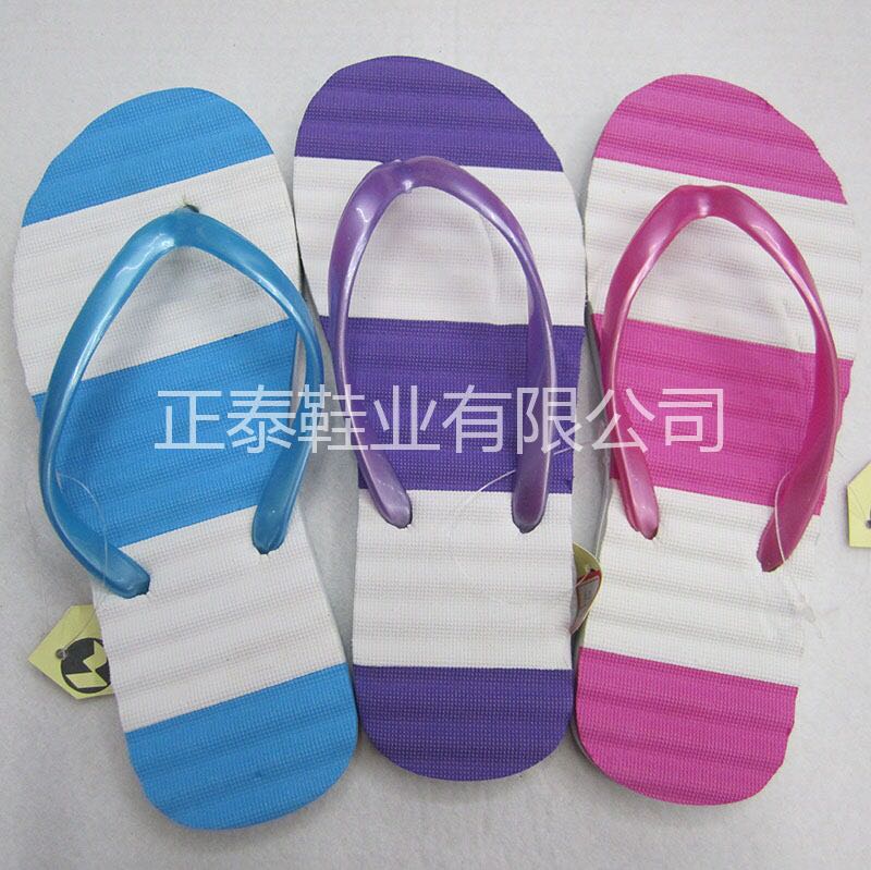 Customized EVA color-blocked women's flip-flops