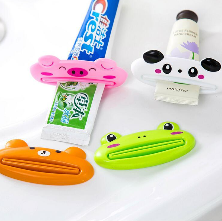 Cartoon toothpaste extruder, Korean version manual toothpaste extruder, lazy cosmetic facial cleanser extruder details Picture