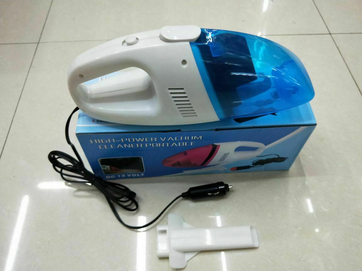 干湿两用车载迷你吸尘器 便携车用吸尘清洁汽车 小蓝白吸尘器细节图